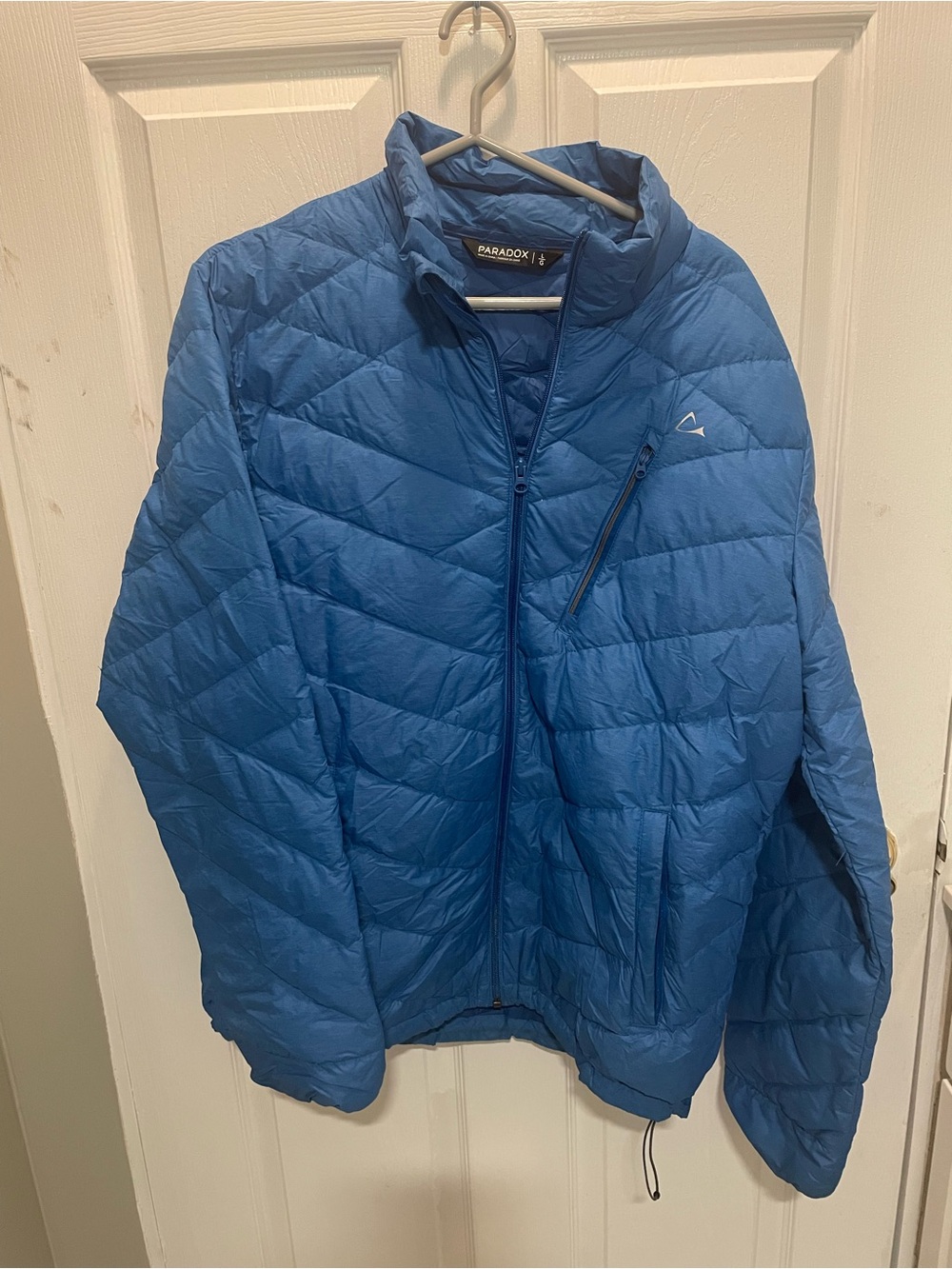 Paradox Men's Bright Blue Quilted Puffer Jacket